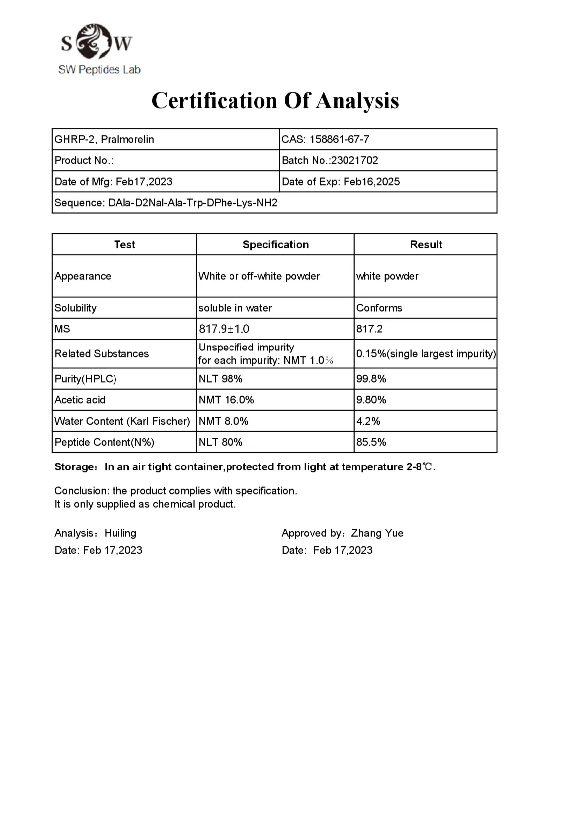 GHRP-2 Acetate 5mg - Image 2